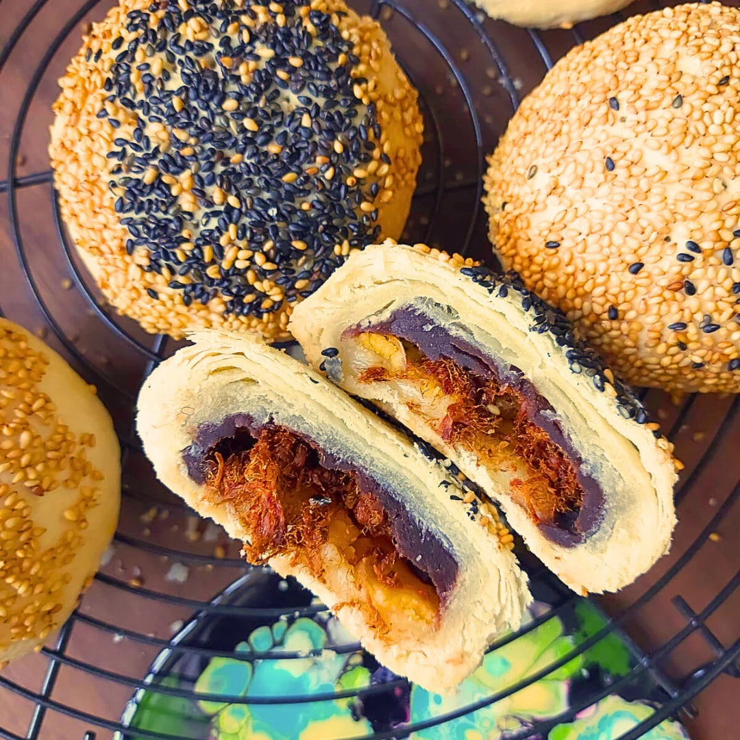 Crispy Q-Bouncy Mochi Pork Floss Pastry Workshop by Hang Heung Bakery