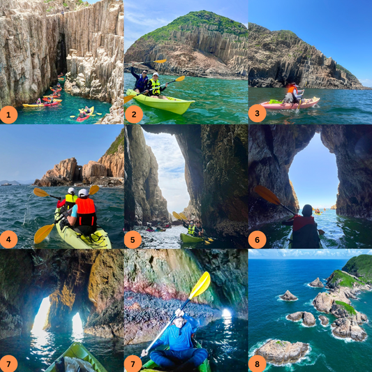 地質公園果洲群島火山岩洞探險獨木舟團