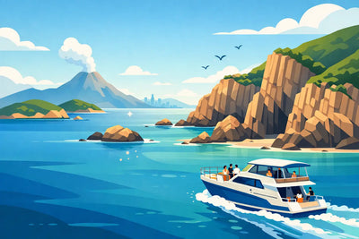Volcanic Coastline Boat Trip in Hong Kong