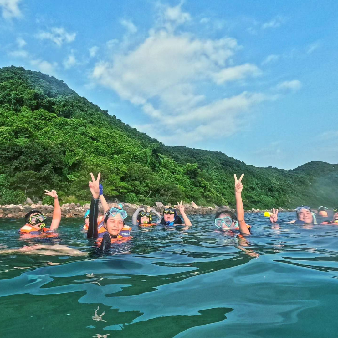 西貢橋咀島浮潛體驗團｜包專業教練、來回船費、浮潛裝備、救生衣