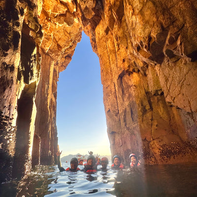 Geopark Doppel-Meerbogen Vulkan Küstenklettertour
